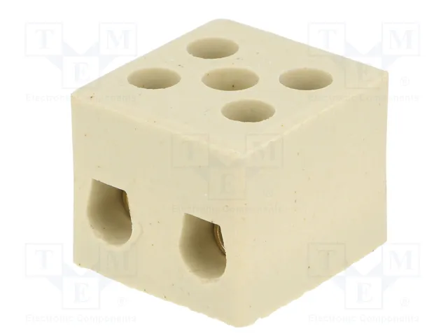BM GROUP Bloque de bornas de alimentación de 450V, 4 bornas, natural