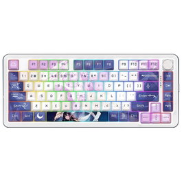 Redragon K681ACG-RGB-PRO Cyrus Teclado Mecánico Inalámbrico RGB 81 Teclas Diseño Púrpura Distribución Polaca