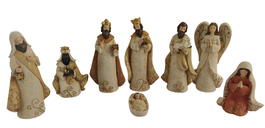 DKD Home Decor Set de Nacimiento de 8 Piezas Multicolor en Resina