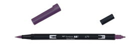 Tombow ABT-679 Rotulador Doble Punta Pincel Dual Brush Color Dark Plum Violeta