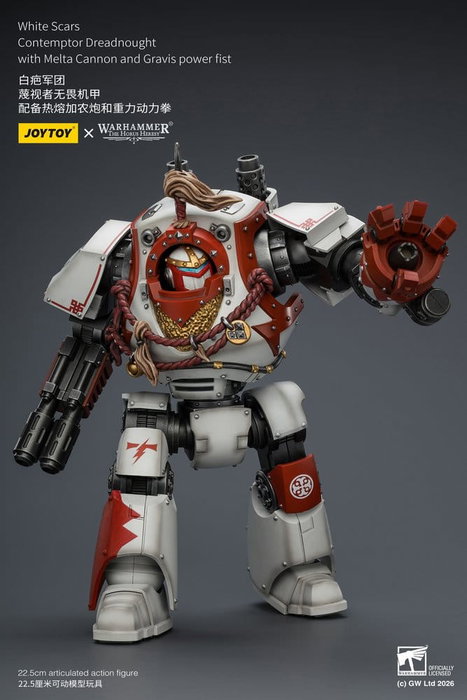 Joy Toy Warhammer The Horus Heresy White Scars Contemptor Dreadnought