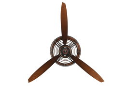 DKD Home Decor Reloj de Pared Hélice Cobrizo