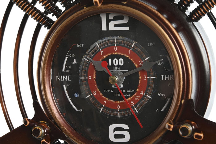 DKD Home Decor Reloj de Pared Hélice Cobrizo DKD Home Decor Reloj de Pared Hélice Cobrizo