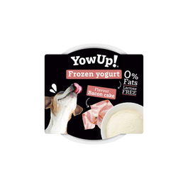 Yow Up! Yogur Helado para Perros, Sabor Bacon Cake, Salmón Tartar y Pollo Manzana - 12 Unidades de 110g