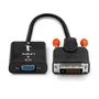 LINDY 38189 Adaptador DVI-D Macho a VGA Hembra Negro