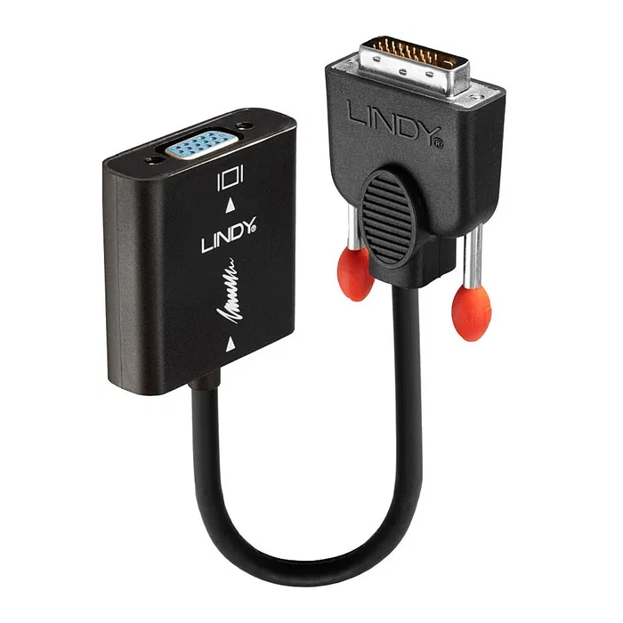 LINDY 38189 Adaptador DVI-D Macho a VGA Hembra Negro