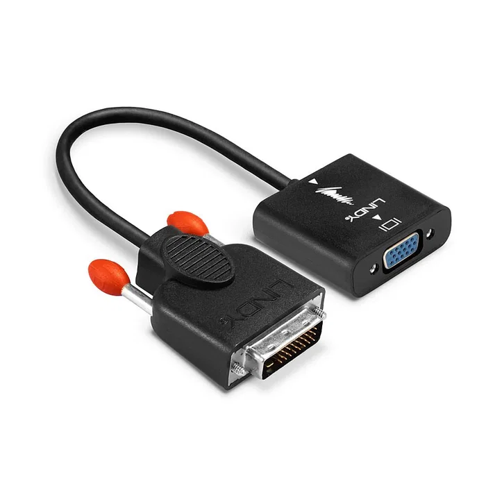 LINDY 38189 Adaptador DVI-D Macho a VGA Hembra Negro