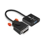 LINDY 38189 Adaptador DVI-D Macho a VGA Hembra Negro
