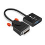 LINDY 38189 Adaptador DVI-D Macho a VGA Hembra, 1920x1200 1080p, 0.1m, Negro