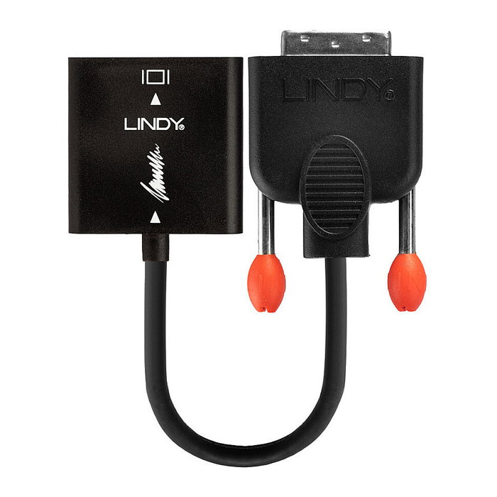 LINDY 38189 Adaptador DVI-D Macho a VGA Hembra, 1920x1200 1080p, 0.1m, Negro LINDY 38189 Adaptador DVI-D Macho a VGA Hembra, 1920x1200 1080p, 0.1m, Negro