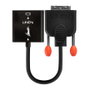 LINDY 38189 Adaptador DVI-D Macho a VGA Hembra, 1920x1200 1080p, 0.1m, Negro