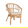 Silla Natural Ratán Salón 58 X 59 X 78 cm