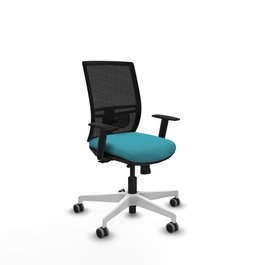 PIQUERAS Y CRESPO Silla de oficina Yunquera Turquesa y Negro