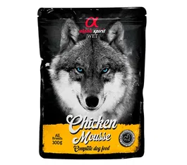 Alpha Spirit Pienso Húmedo para Perros Sabor Pollo en Pouch 12x300 gr