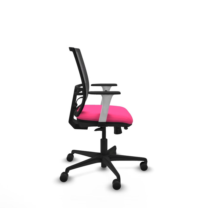 PIQUERAS Y CRESPO Silla de oficina Yunquera Rosa con mecanismo Sincro/Traslack