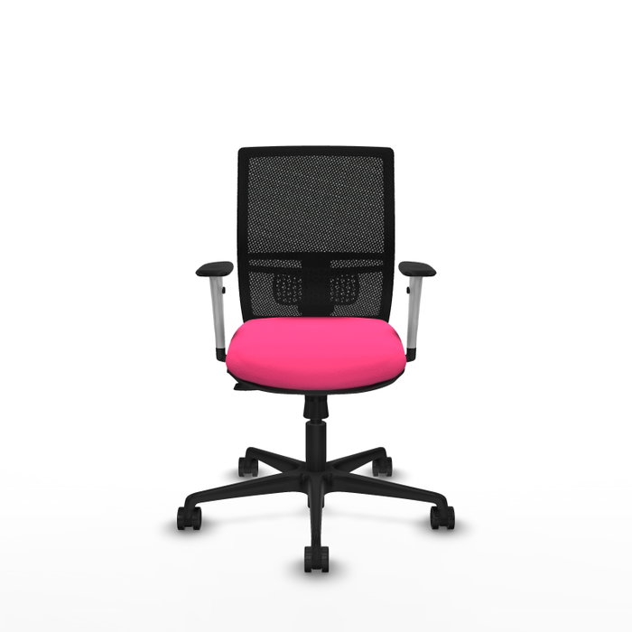 PIQUERAS Y CRESPO Silla de oficina Yunquera Rosa con mecanismo Sincro/Traslack