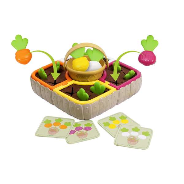 Chicco Juego Huerto de Verduras 2 en 1 21 Piezas, Juguete Educativo para Niños