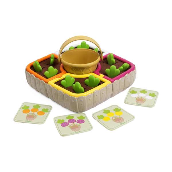 Chicco Juego Huerto de Verduras 2 en 1 21 Piezas, Juguete Educativo para Niños