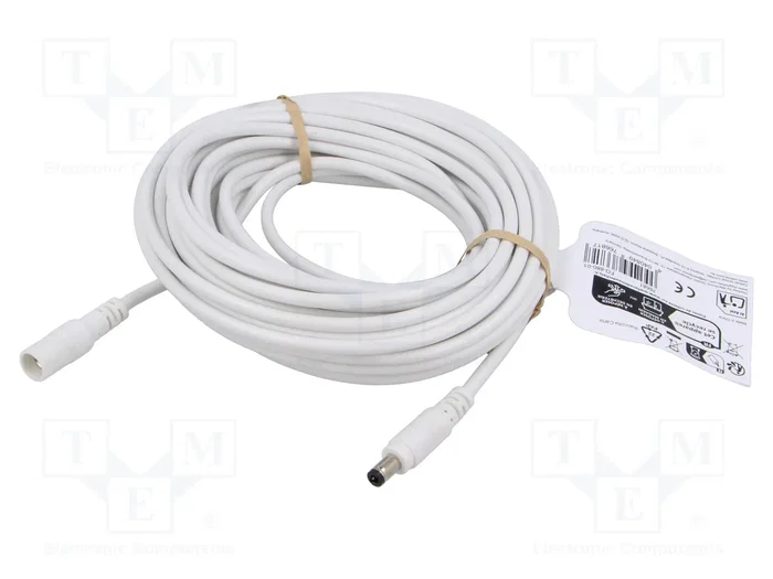GOOBAY Cable de alimentación CC redondo, 10m, DC 5,5/2,5 GOOBAY Cable de alimentación CC redondo, 10m, DC 5,5/2,5