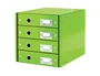 Leitz - Fichero Click&Store 4 Cajones Sobremesa, Verde, Cartón Reciclado Plegable, para A4 (290x283x360 mm)