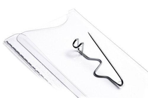 Durable 8106-03 Caja de 25 Identificadores con Pinza Rojo 60x90 mm