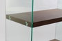 DKD Home Decor Estanteria Moderna Marron Oscuro Cristal y MDF 40 x 150 x 80 cm 4 Estanterias