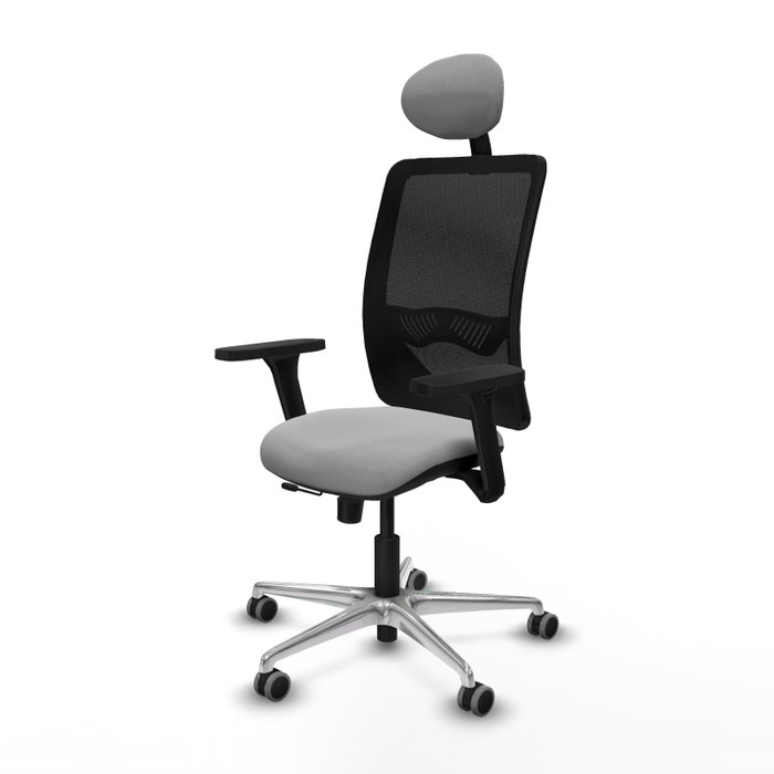 PIQUERAS Y CRESPO Silla de oficina Zulema con mecanismo Sincro/Traslack, Gris claro y Negro PIQUERAS Y CRESPO Silla de oficina Zulema con mecanismo Sincro/Traslack, Gris claro y Negro