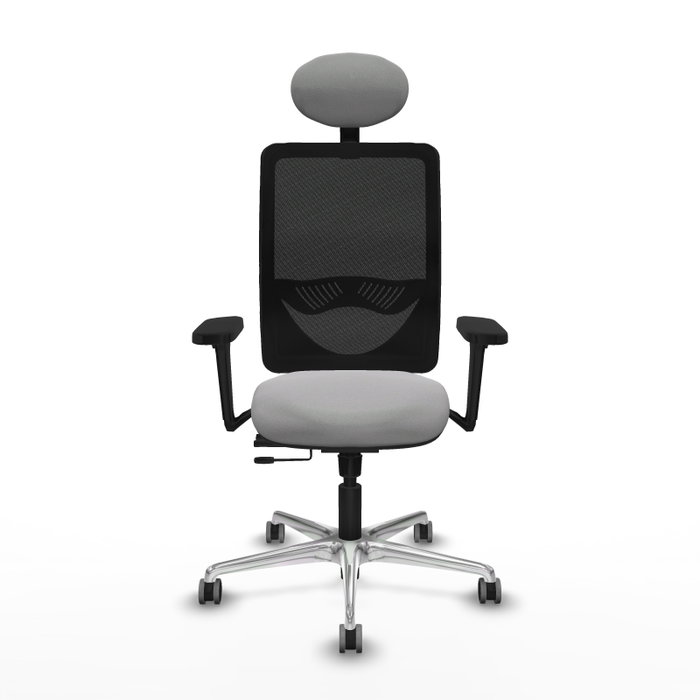 PIQUERAS Y CRESPO Silla de oficina Zulema con mecanismo Sincro/Traslack, Gris claro y Negro PIQUERAS Y CRESPO Silla de oficina Zulema con mecanismo Sincro/Traslack, Gris claro y Negro