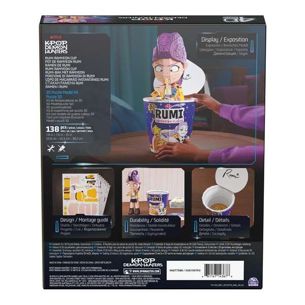 Spin Master Puzzle 4D Rumi en la Taza de Ramen K-Pop Demon Hunters Spin Master Puzzle 4D Rumi en la Taza de Ramen K-Pop Demon Hunters