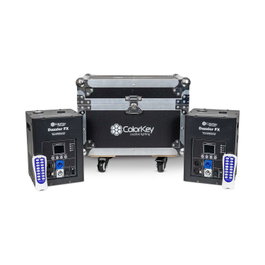 COLOR KEY Dazzler FX MKII Black Pack de 2 con Flight Case
