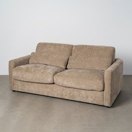 Sofá Cama Taupe Dm-Metal Salón 194 X 104 X 88 cm