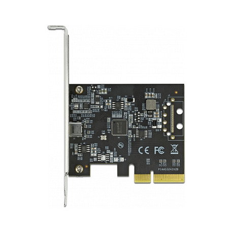 DeLOCK Tarjeta PCIe x4 a USB-C Externa USB 3.2 Gen 2x2 20 Gbps, Tipo-C Hembra, PCI Express 3.0, Perfil Bajo, Acero Inoxidable, para PC DeLOCK Tarjeta PCIe x4 a USB-C Externa USB 3.2 Gen 2x2 20 Gbps, Tipo-C Hembra, PCI Express 3.0, Perfil Bajo, Acero Inoxidable, para PC