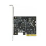 DeLOCK Tarjeta PCIe x4 a USB-C Externa USB 3.2 Gen 2x2 20 Gbps, Tipo-C Hembra, PCI Express 3.0, Perfil Bajo, Acero Inoxidable, para PC