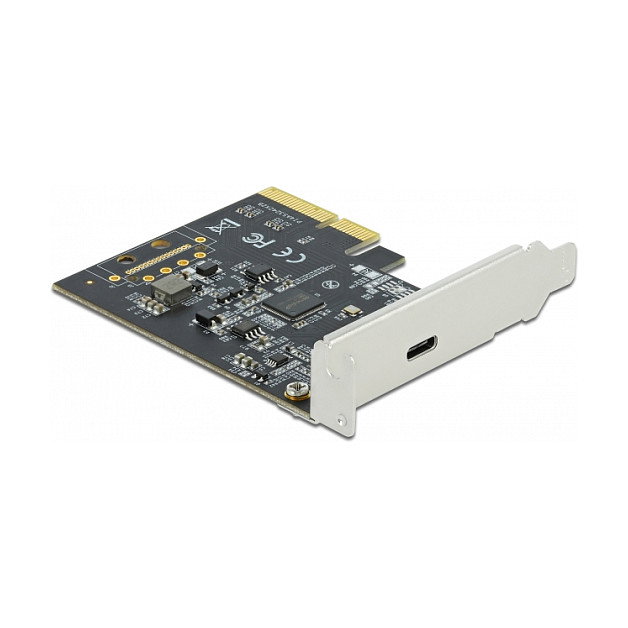 DeLOCK Tarjeta PCIe x4 a USB-C Externa USB 3.2 Gen 2x2 20 Gbps, Tipo-C Hembra, PCI Express 3.0, Perfil Bajo, Acero Inoxidable, para PC DeLOCK Tarjeta PCIe x4 a USB-C Externa USB 3.2 Gen 2x2 20 Gbps, Tipo-C Hembra, PCI Express 3.0, Perfil Bajo, Acero Inoxidable, para PC
