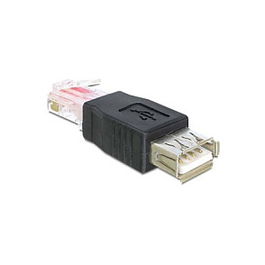DeLOCK USB a RJ45 Adaptador de Red Ethernet USB 2.0 Negro
