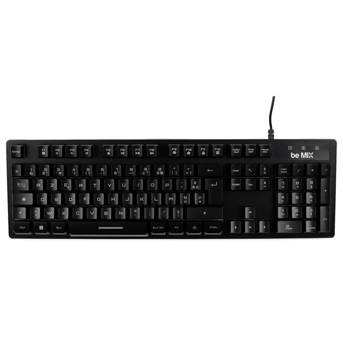 Be Mix Teclado Gamer AZERTY Retroiluminación LED Anti-Ghosting Multimedia