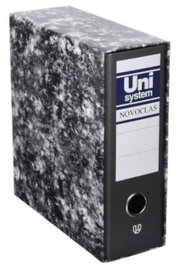 UNIPAPEL Caja de 12 archivadores de palanca Novoclas A4 color negro
