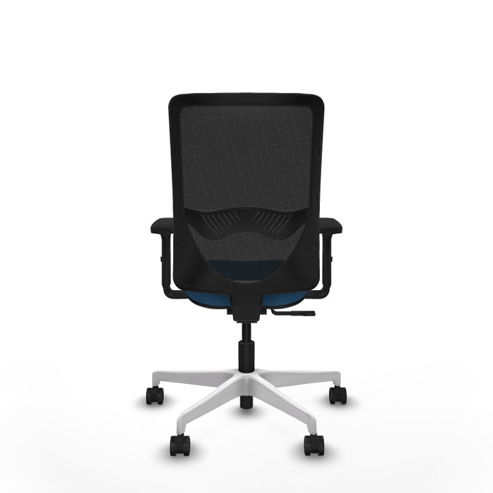 PIQUERAS Y CRESPO Silla de oficina Zulema con mecanismo Sincro, Azul claro y Negro