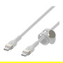 Belkin PRO Flex Cable USB-C/USB-C, hasta 60W, 2m, Blanco