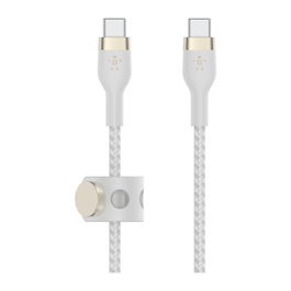 Belkin PRO Flex Cable USB-C/USB-C, hasta 60W, 2m, Blanco