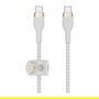 Belkin PRO Flex Cable USB-C/USB-C, hasta 60W, 2m, Blanco