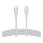 Belkin PRO Flex Cable USB-C/USB-C, hasta 60W, 2m, Blanco