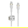 Belkin PRO Flex Cable USB-C/USB-C, hasta 60W, 2m, Blanco