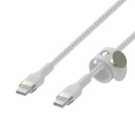 Belkin Boost Charge Pro Flex Cable USB 2 m USB 2.0 USB C Blanco