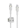 Belkin BOOST↑CHARGE PRO Flex Cable USB-C a USB-C, 2 m, USB 2.0, Blanco, para carga y sincronización