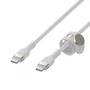 Belkin BOOST↑CHARGE PRO Flex Cable USB-C a USB-C, 2 m, USB 2.0, Blanco, para carga y sincronización