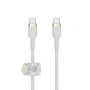 Belkin BOOST↑CHARGE PRO Flex Cable USB-C a USB-C, 2 m, USB 2.0, Blanco, para carga y sincronización