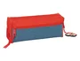 Safta Estuche Escolar Portatodo Rectangular con Goma Elástica 22 cm, Triple Compartimento con Cremallera, Colección Super Mario, 85x60x220 mm