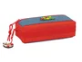 Safta Estuche Escolar Portatodo Rectangular con Goma Elástica 22 cm, Triple Compartimento con Cremallera, Colección Super Mario, 85x60x220 mm