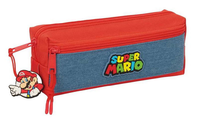 Safta Portatodo triple pequeño con goma elástica 22x8,5x6 cm Safta Portatodo triple pequeño con goma elástica 22x8,5x6 cm
